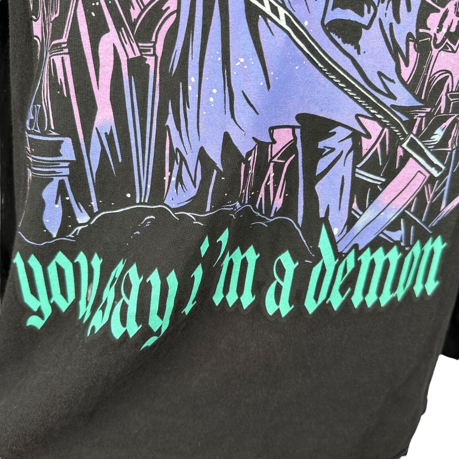 Broken Promises Co. Broken Promises Demon Takes One T-Shirt Mens Large Black Y2K Size US L / EU 52-54 / 3 - 2 Thumbnail