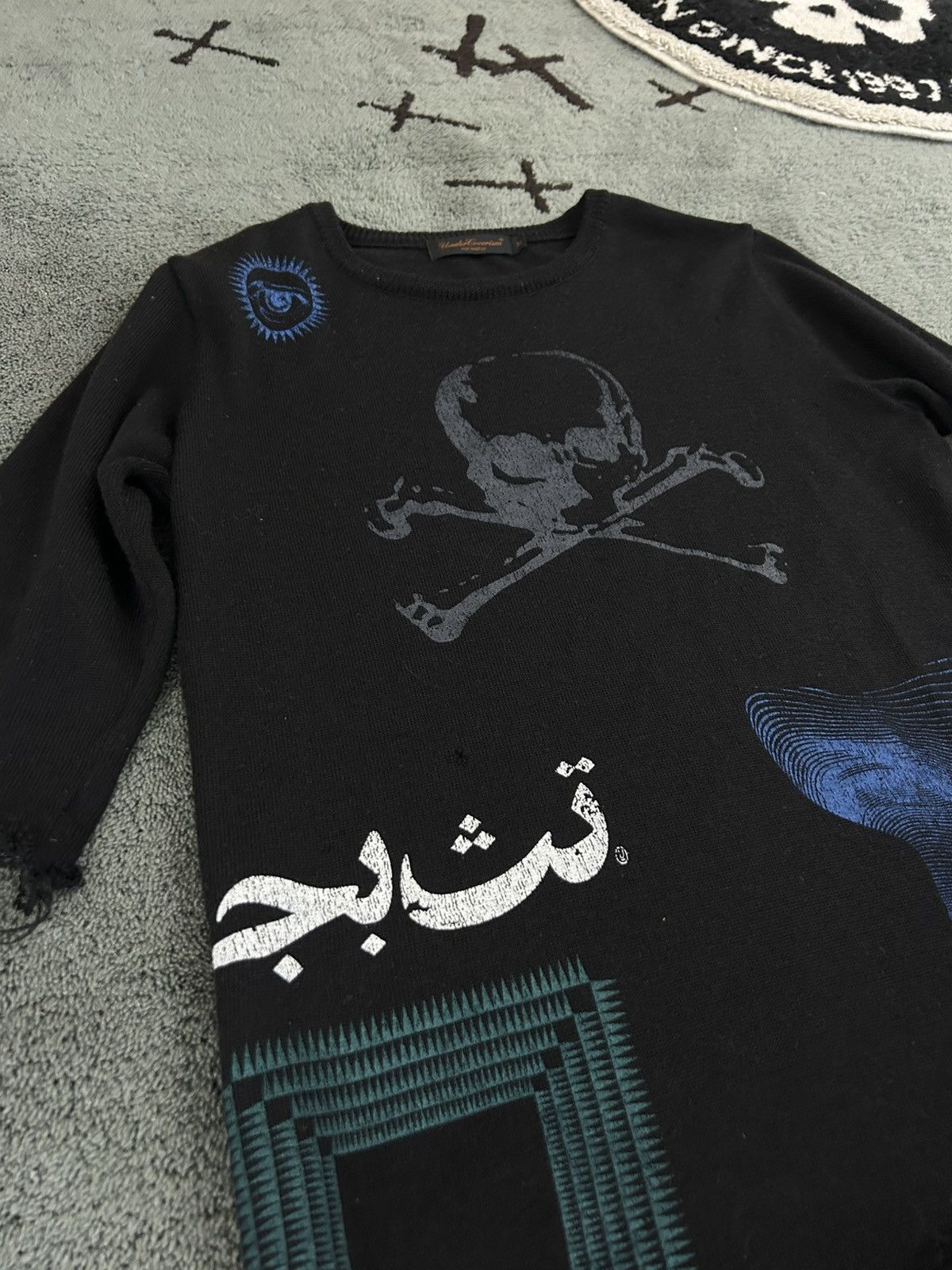 Undercover Undercover AW03 Arabic Paper Doll Sweater | Grailed