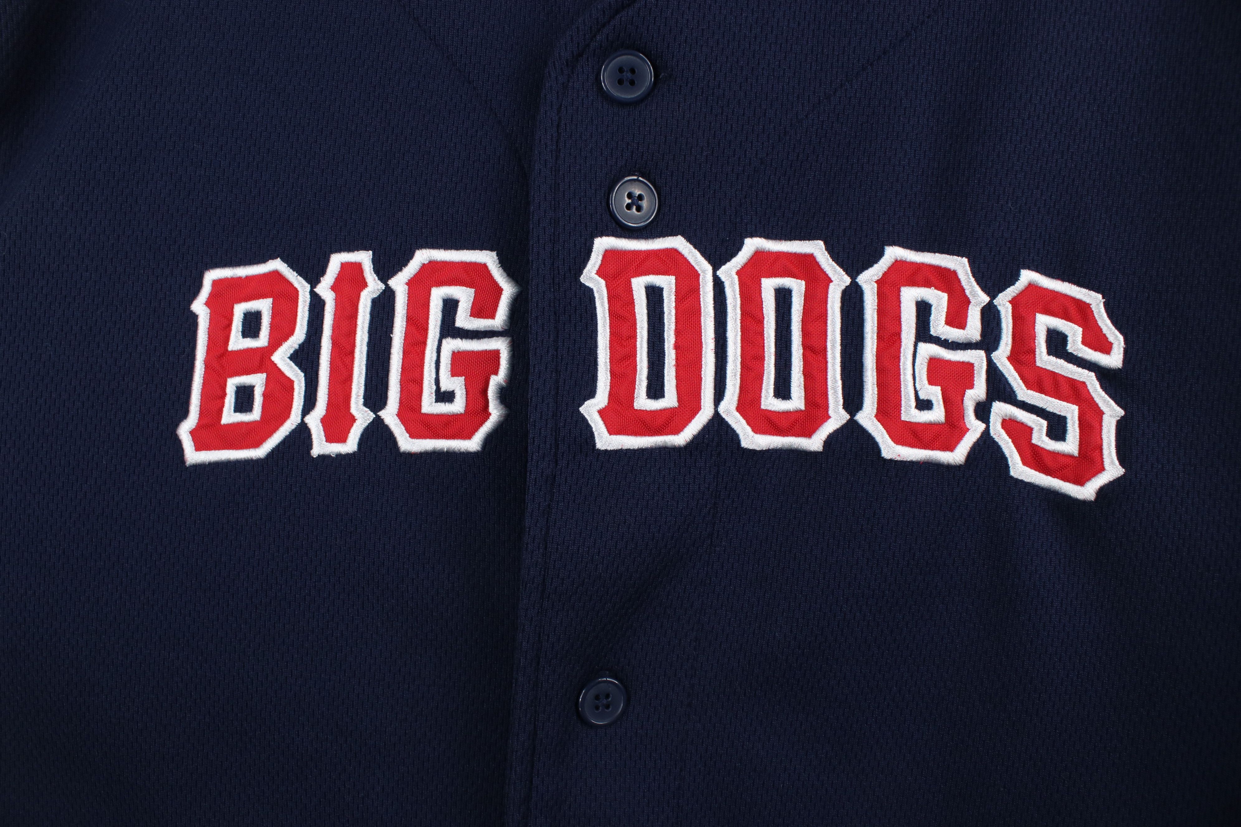 Big Dogs × Vintage Vintage 90s Big Dogs Short Sleeve Baseball Jersey Blue USA Size US L / EU 52-54 / 3 - 5 Thumbnail