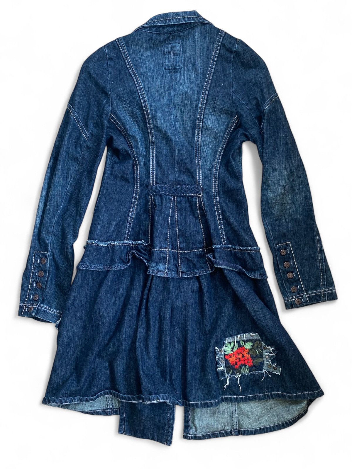 Marithe + Francois Girbaud Marithé Girbaud Avant Garde Denim Archive Coat Size 16 Size XXL / US 16-18 / IT 52-54 - 2 Thumbnail
