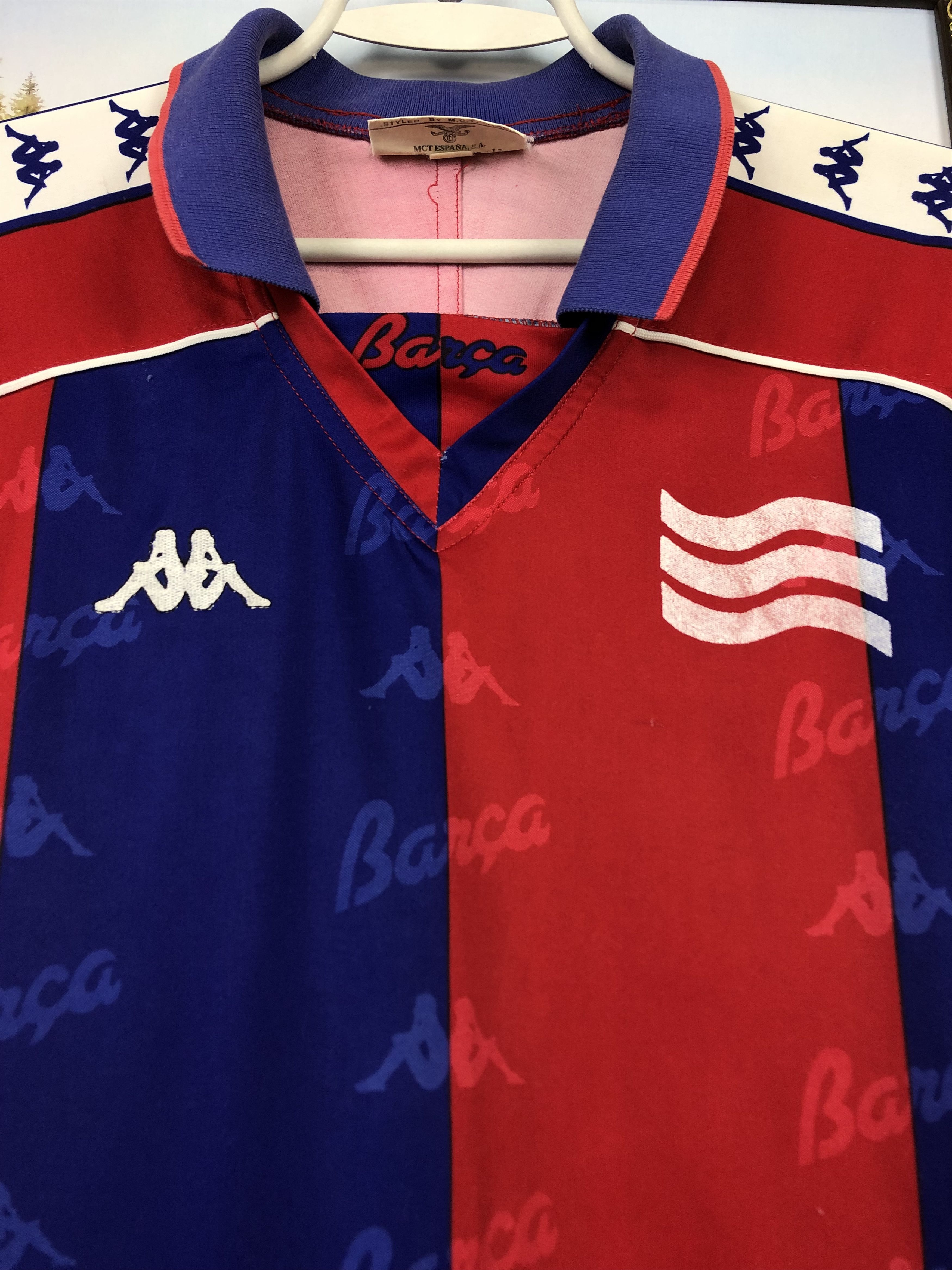 Kappa × Vintage Barcelona Home football shirt 1992 Soccer Long Sleeve Jersey Size US XL / EU 56 / 4 - 5 Thumbnail