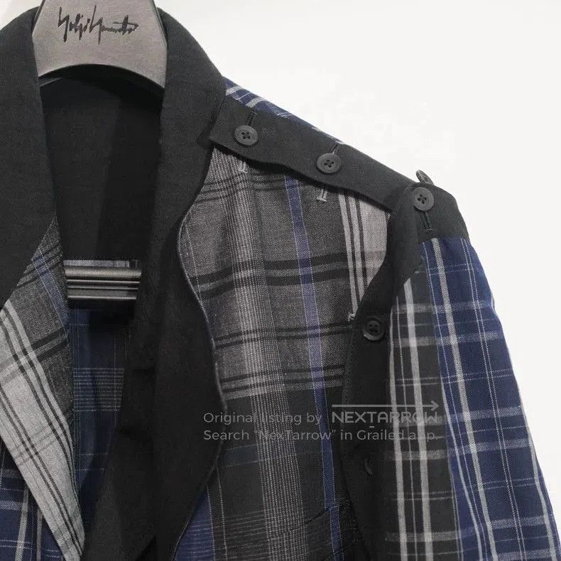 Yohji Yamamoto Yohji Yamamoto 21SS Linen Plaid Blazer. Size US M / EU 48-50 / 2 - 2 Thumbnail