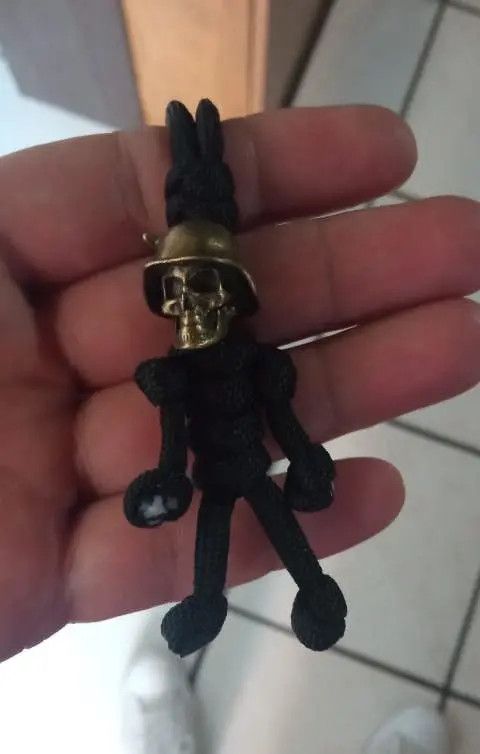 Vintage Skull Head Keychain Car Biker Size ONE SIZE - 4 Thumbnail