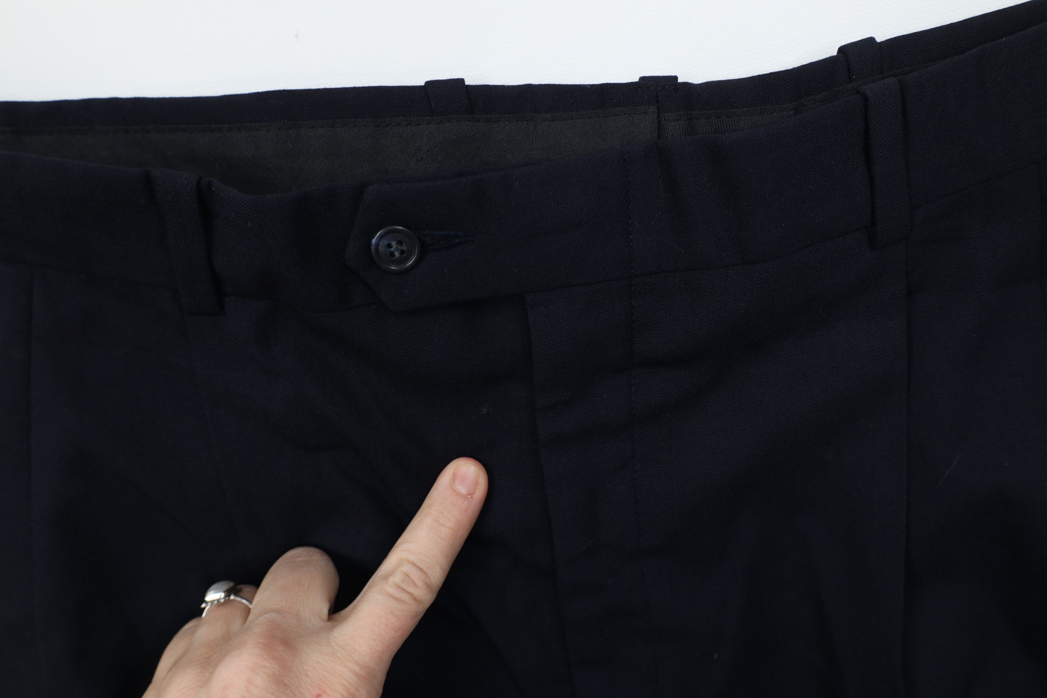 Vintage Vintage 70s Streetwear Wool Knit Wide Leg Chino Pants USA Size US 34 / EU 50 - 6 Thumbnail