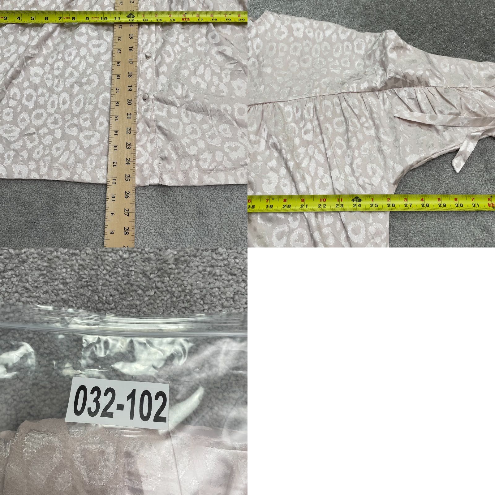 Pinko Unbranded Satin Blouse Womens Large pink Leopard Long Sleeve Button Down Casual Size L / US 10 / IT 46 - 8 Thumbnail