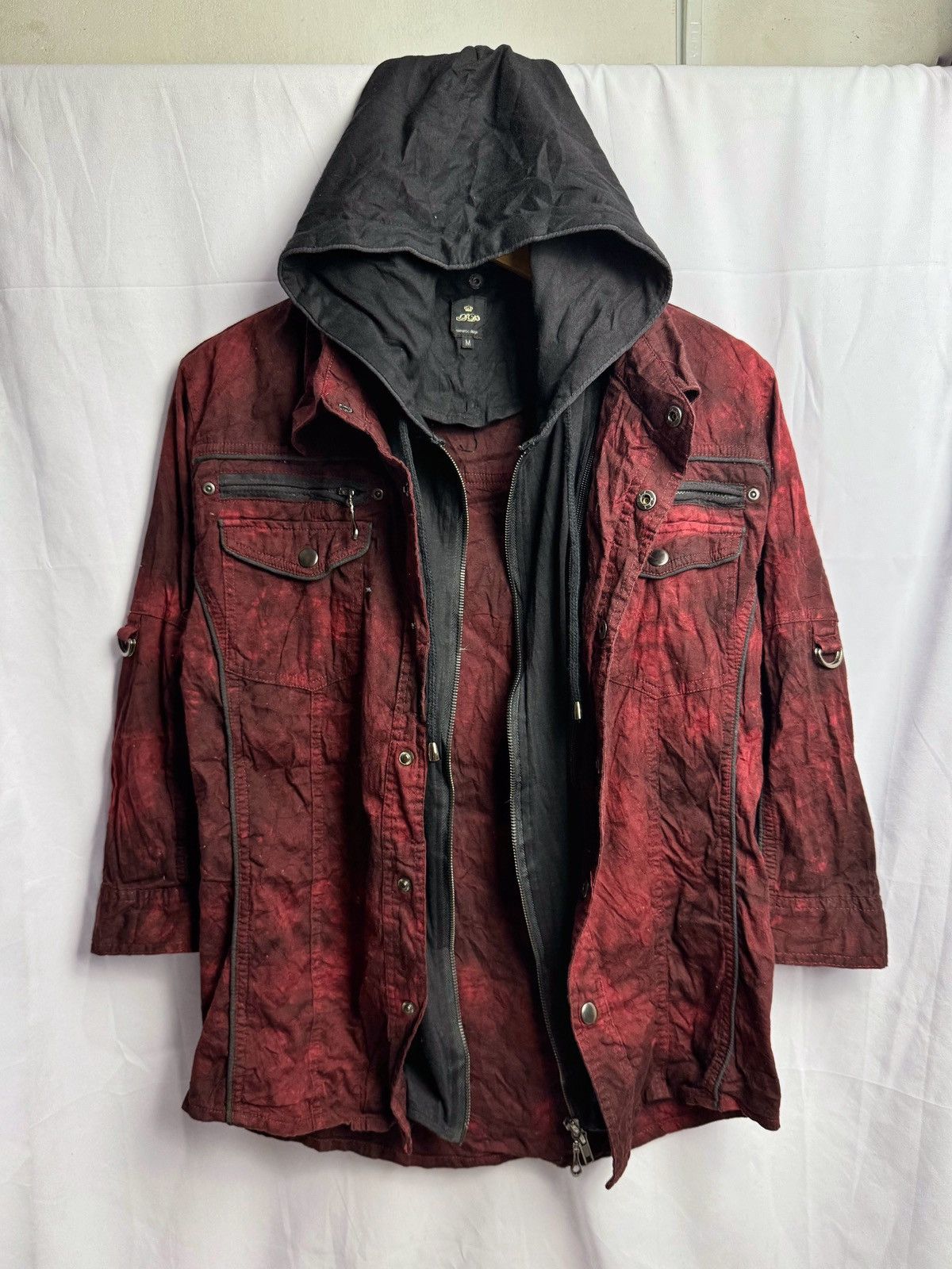 Hysteric Glamour × If Six Was Nine × Japanese Brand Double Layers Semanticdesign Long Shirt with hoodie Size US M / EU 48-50 / 2 - 1 Thumbnail