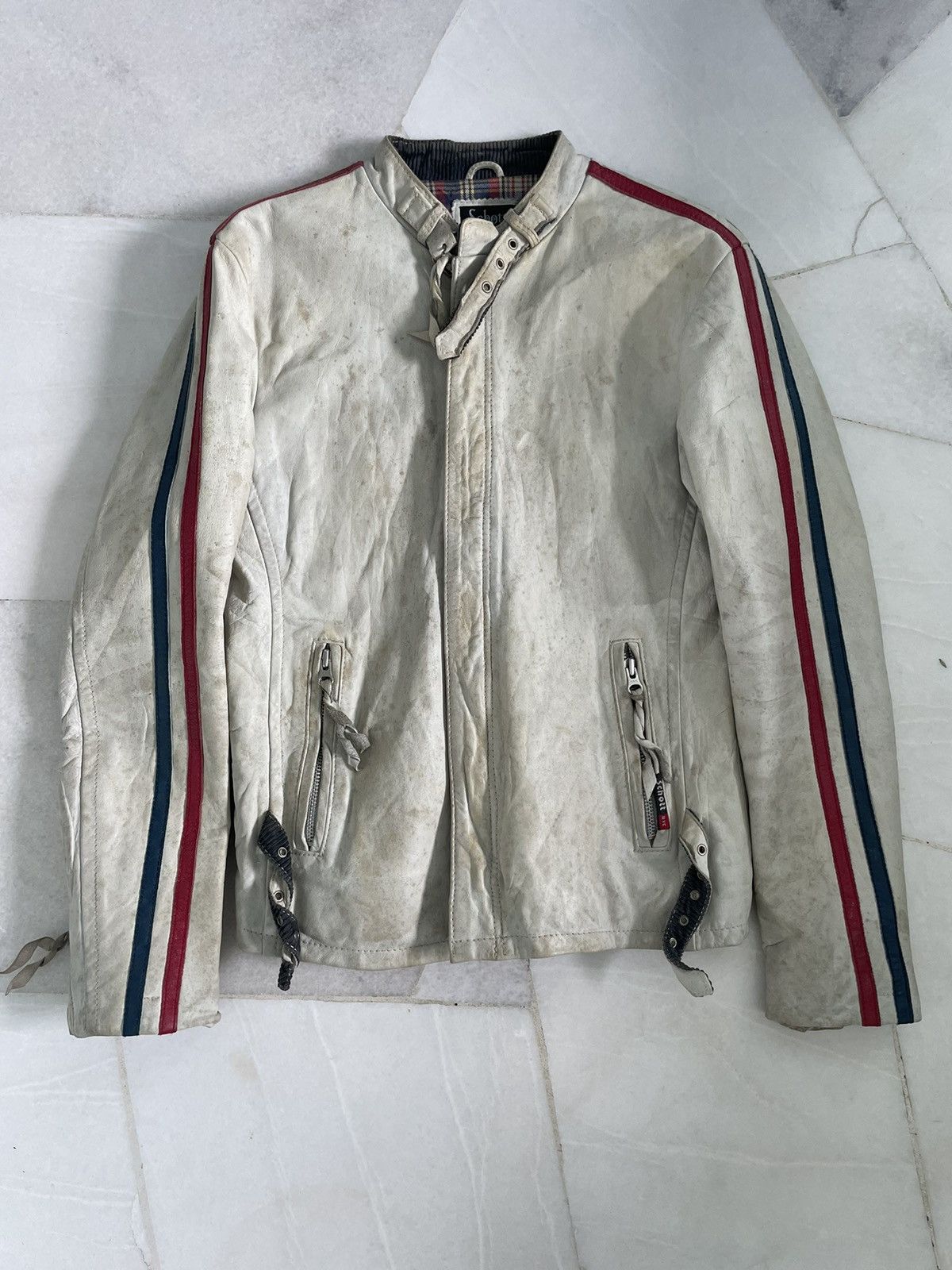 Schott Schott NYC Moto Riders Cowhide Leather Jacket Size US M / EU 48-50 / 2 - 5 Thumbnail