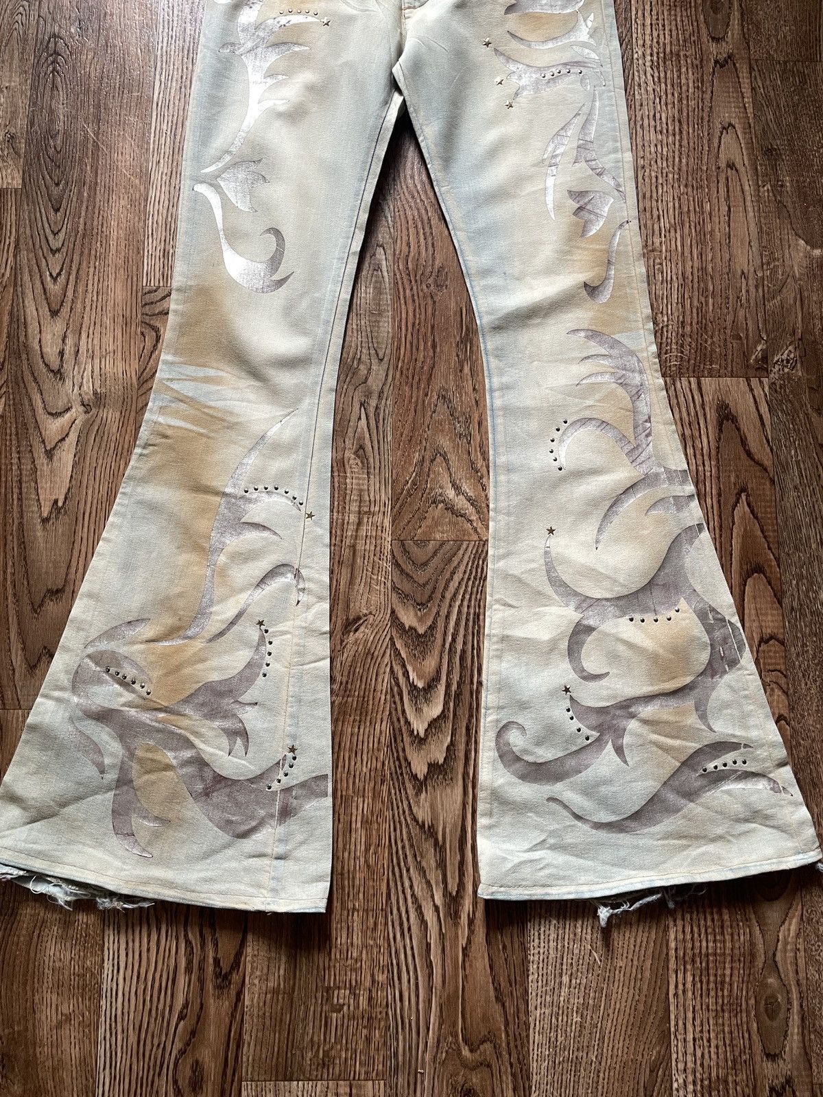 Miss Sixty Vintage Miss Sixty Jeans Flared Distressed 00s Low Rice Size 27" / US 4 / IT 40 - 2 Thumbnail