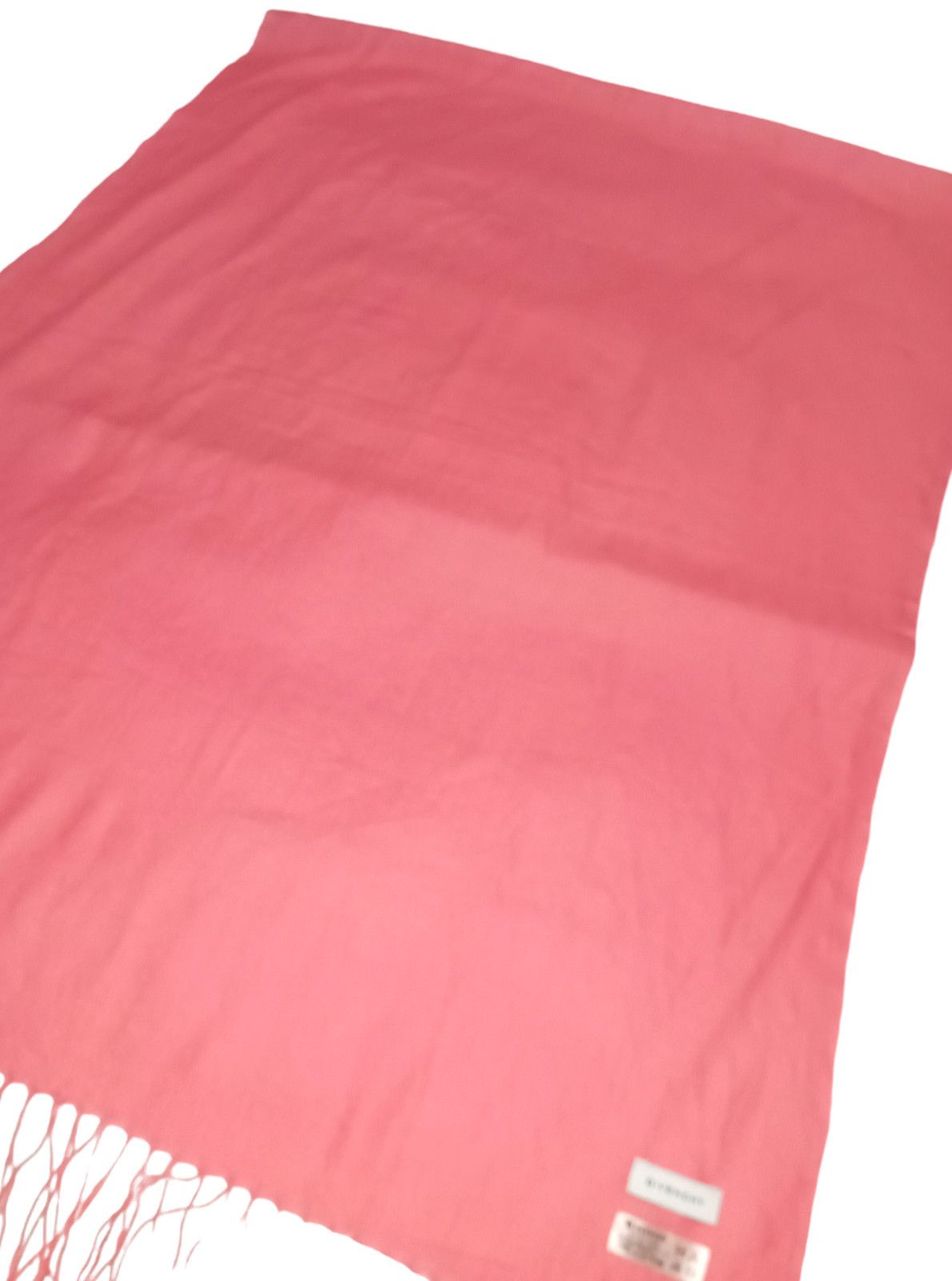 Givenchy GIVENCHY PARIS FRANCE Oversized Peach Vintage Cashmere Shawl Size ONE SIZE - 3 Thumbnail