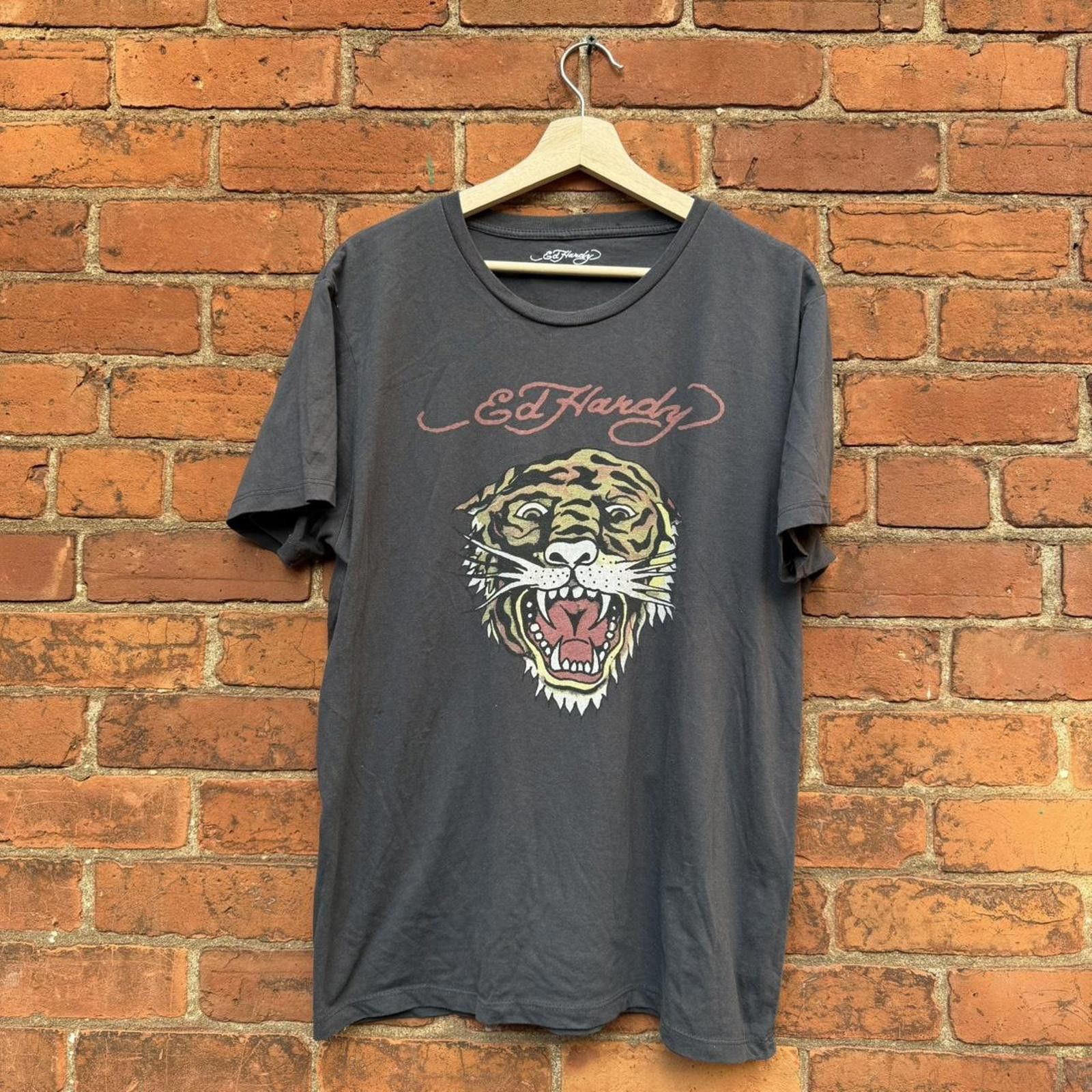 Ed hardy t shirt tiger head