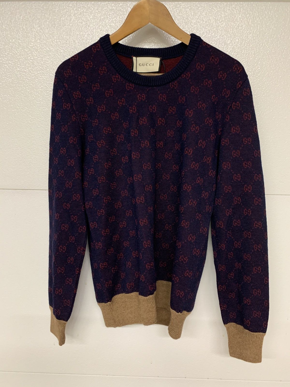 Gucci Gucci GG logo wool sweater Size US S / EU 44-46 / 1 - 3 Thumbnail