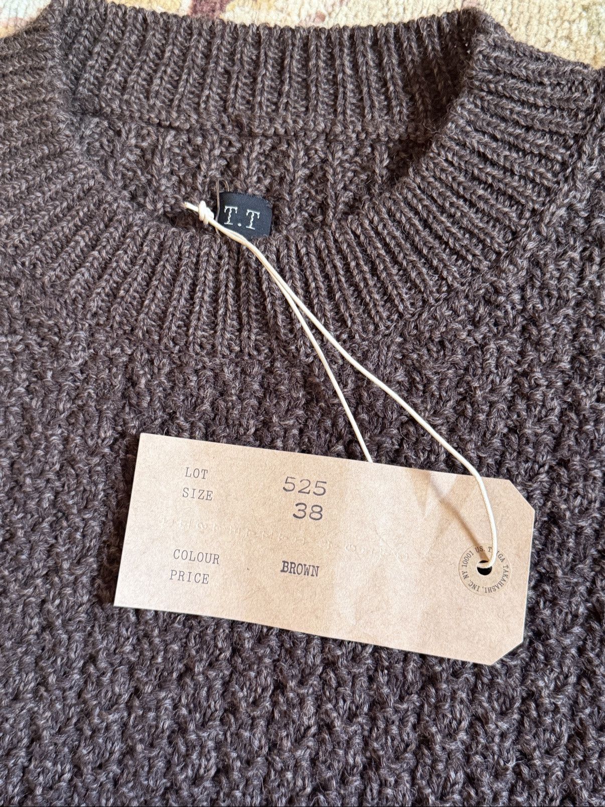 Taiga Takahashi Taiga Takahashi Lot 525 Sweater Brown Sz 38 NWT Size US M / EU 48-50 / 2 - 5 Thumbnail