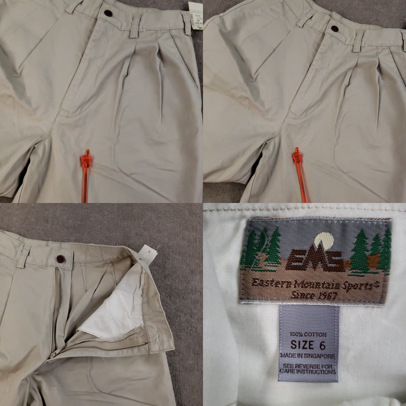 Eastern Mountain Sports Eastern Mountain Sports Shorts Womens Size 6 Beige Pleated High Rise Casual Size 28" / US 6 / IT 42 - 9 Thumbnail