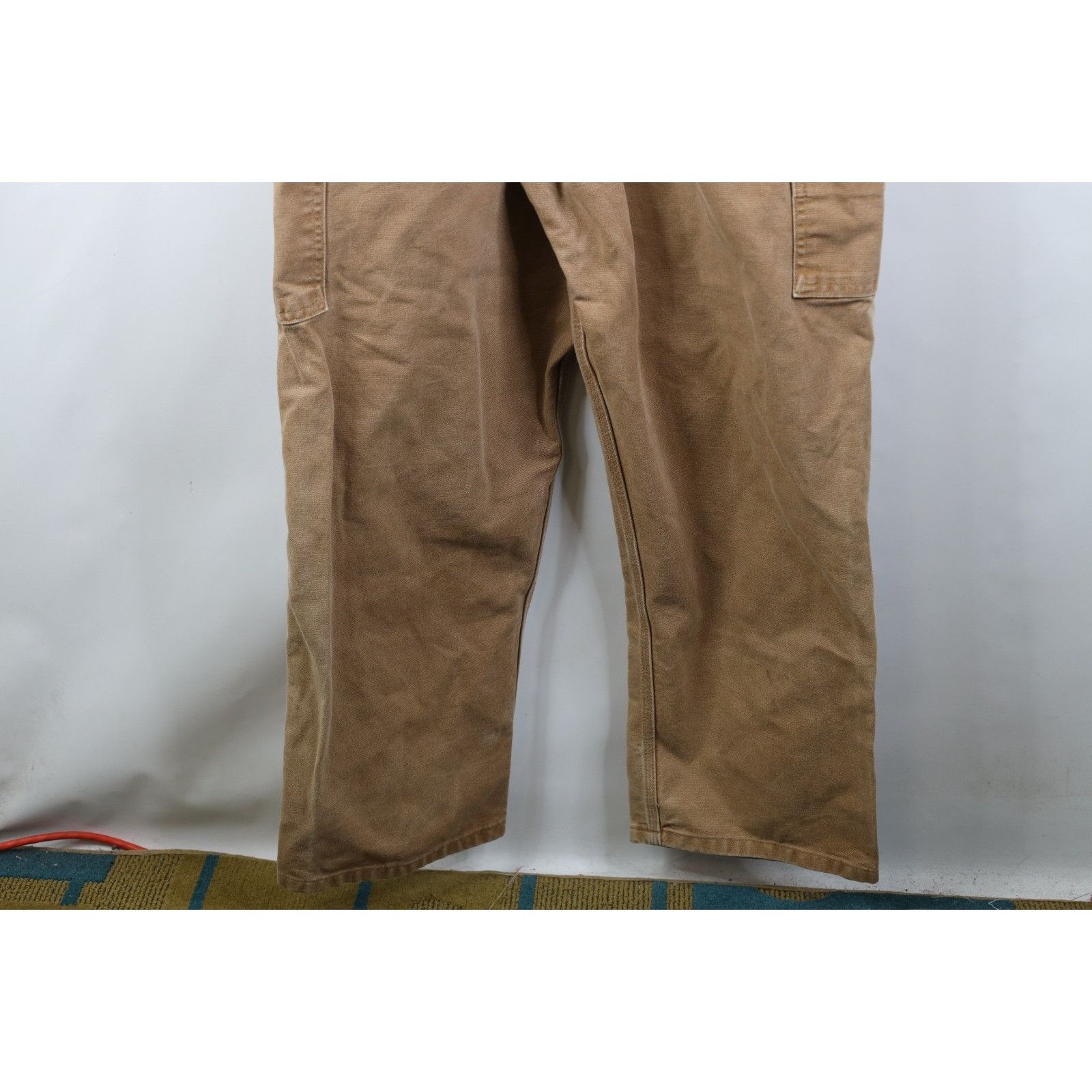 Carhartt Vintage Y2K Carhartt Faded Double Knee Canvas Overalls Size US 36 / EU 52 - 22 Thumbnail