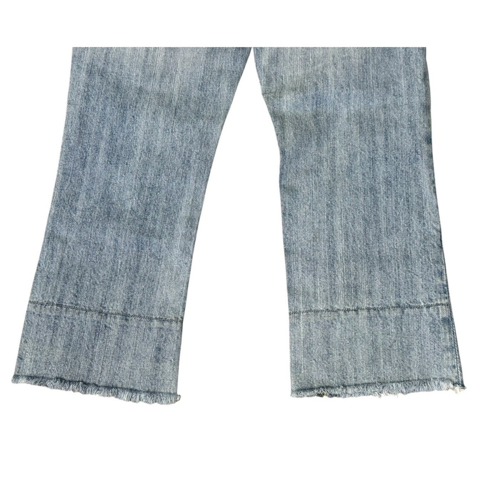 Miss Me Y2K Vintage MISS ME Low Rise Cypress Crop Distressed Jeans Size 26" / US 2 / IT 38 - 6 Thumbnail