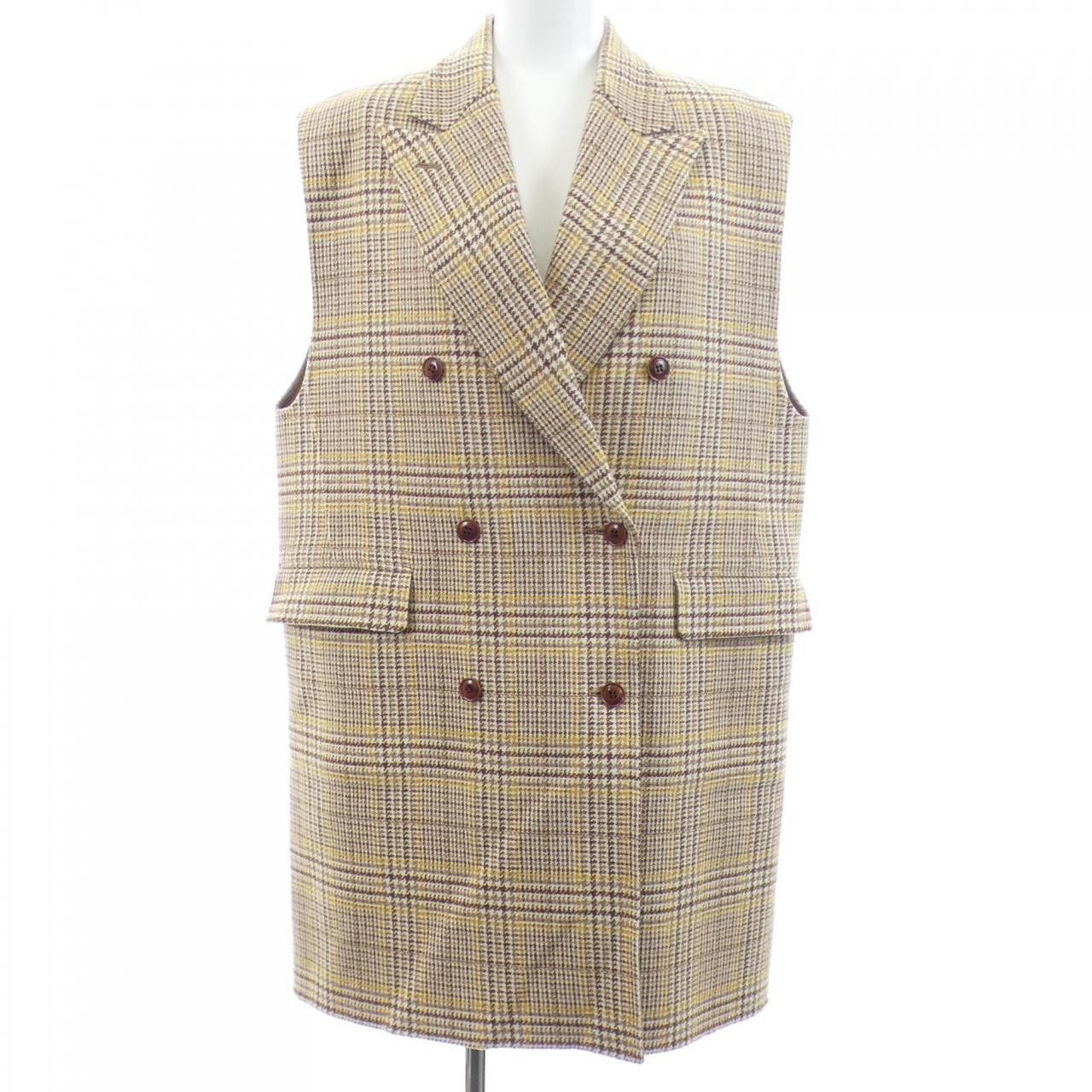 Other Other Drawer Cashmere Blend Long Vest Textile Outerwear 6525-299-0795 DUTY FREE for USA Size ONE SIZE - 1 Thumbnail