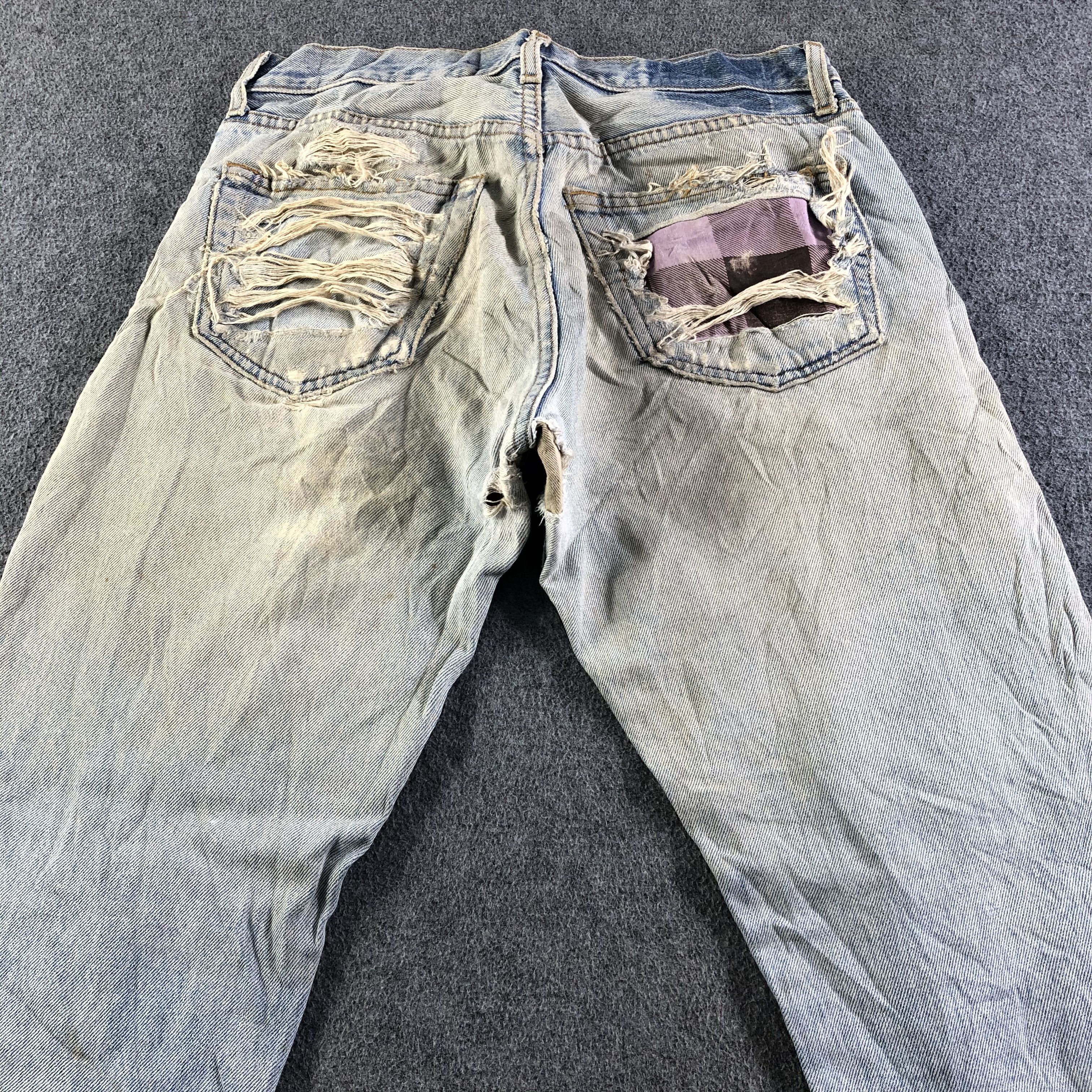 Vintage Vintage Distress Jeans-J4549 Size US 31 - 4 Thumbnail