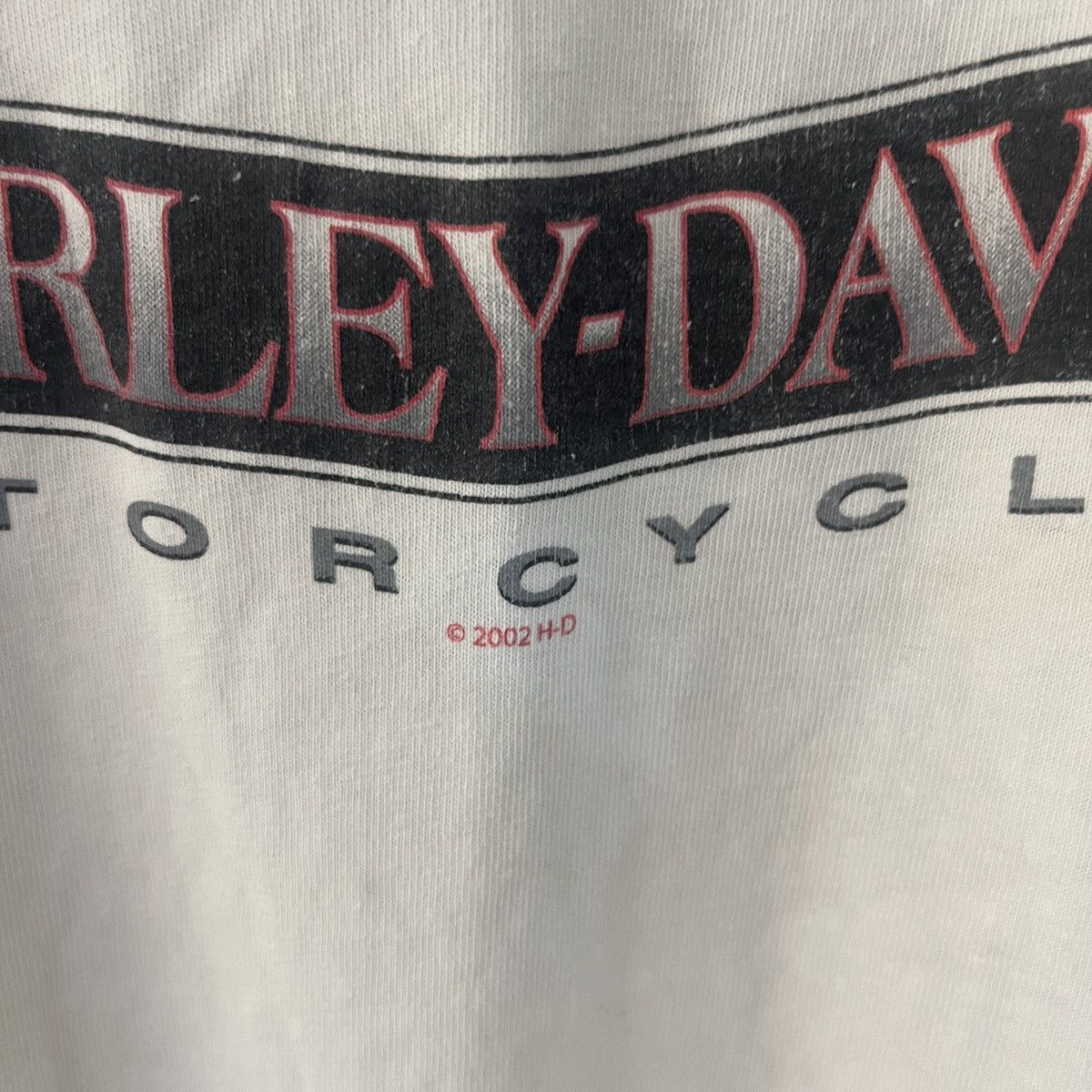 Harley Davidson Vintage 2002 Cream Logo T Shirt Gainesville Florida Size US L / EU 52-54 / 3 - 3 Thumbnail