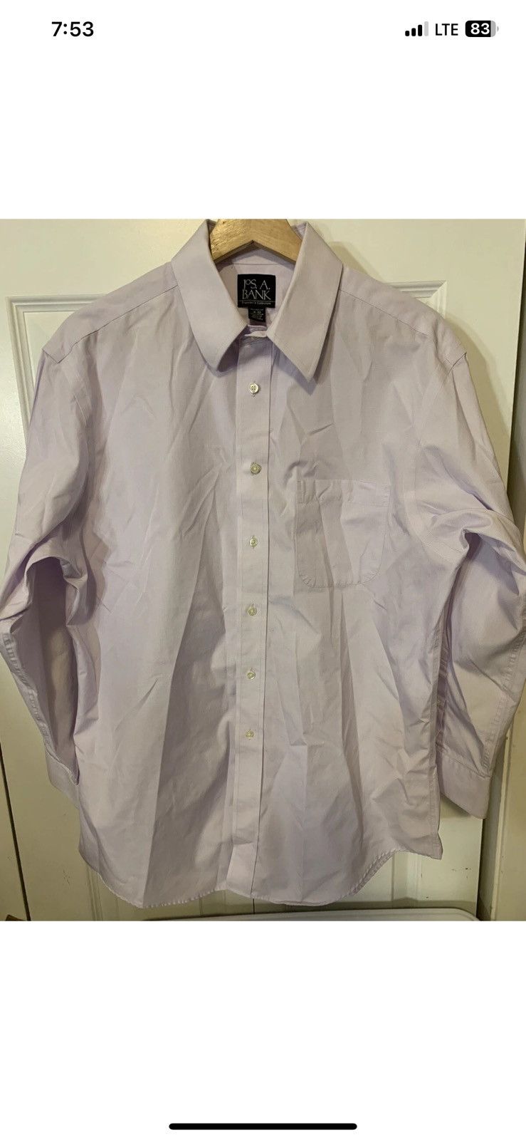Jos. A. Bank Jos A. Bank mens sz 16/32 light purple button shirt traveler Size US M / EU 48-50 / 2 - 5 Thumbnail