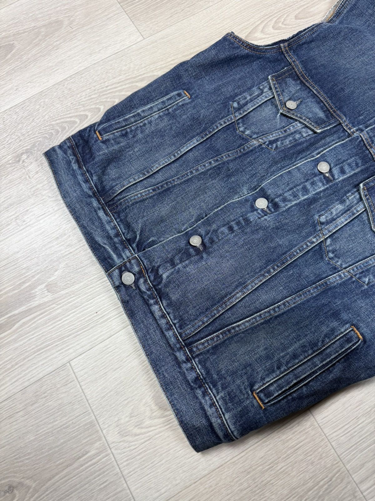 Polo Ralph Lauren Polo Ralph Lauren Denim Jeans Vest Size L Size US L / EU 52-54 / 3 - 7 Thumbnail