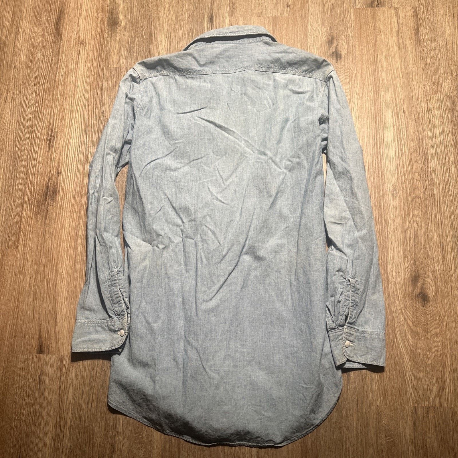 JCPenney Vintage 50s Penneys Sanforized Cotton Chambray Shirt Tall L Size US L / EU 52-54 / 3 - 17 Thumbnail