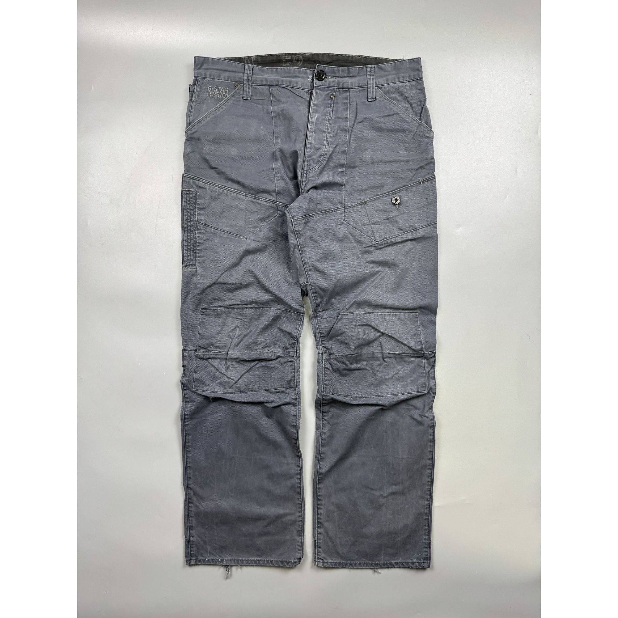 G-Star G-Star RAW Gray Cargo Pants (Y1192) Size US 35 - 1 Thumbnail