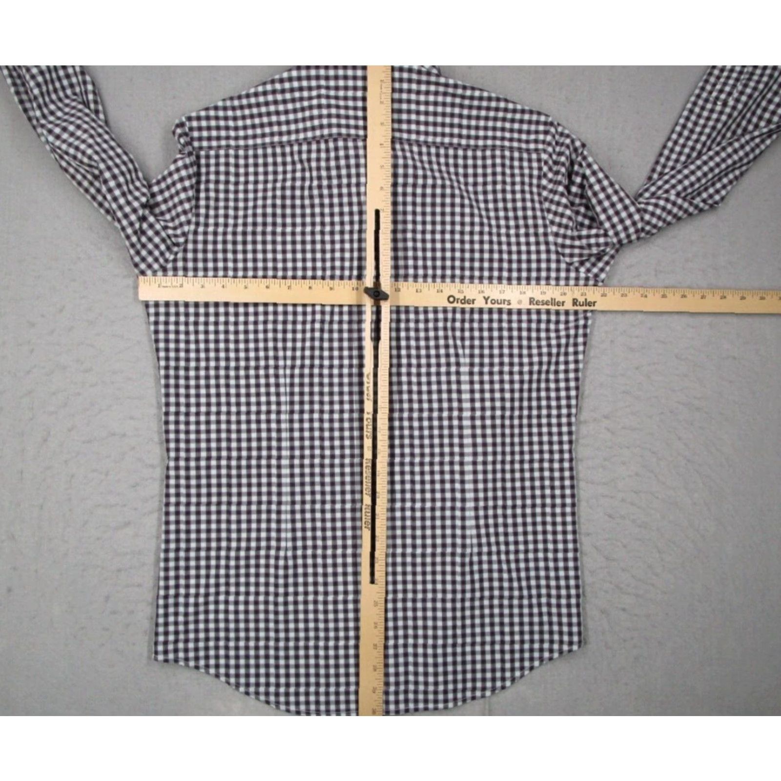 Mizzen+Main Mizzen+Main Shirt Mens M Trim Fit Red Leeward Check Button-Up Long Sleeve Size US M / EU 48-50 / 2 - 5 Thumbnail
