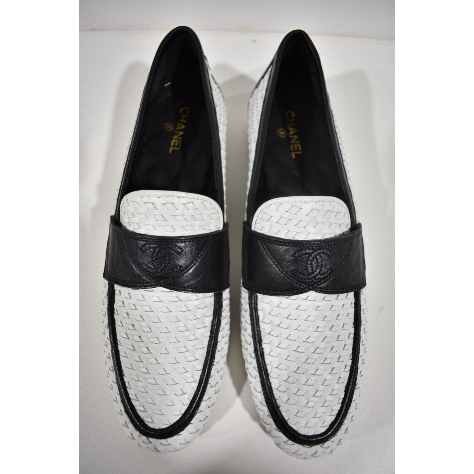 Chanel 17C Braided CC Logo Mule Loafer Moccasin Slip Oxford Flat 37 Size US 7 / IT 37 - 5 Thumbnail