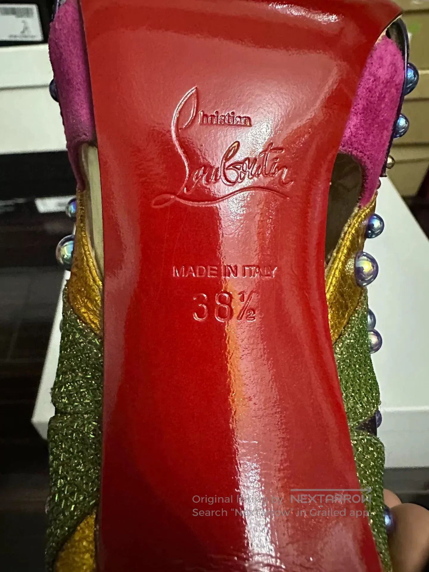 Christian Louboutin Christian Louboutin Limited Irregular Heel Heels. Size US 7.5 / IT 37.5 - 6 Thumbnail