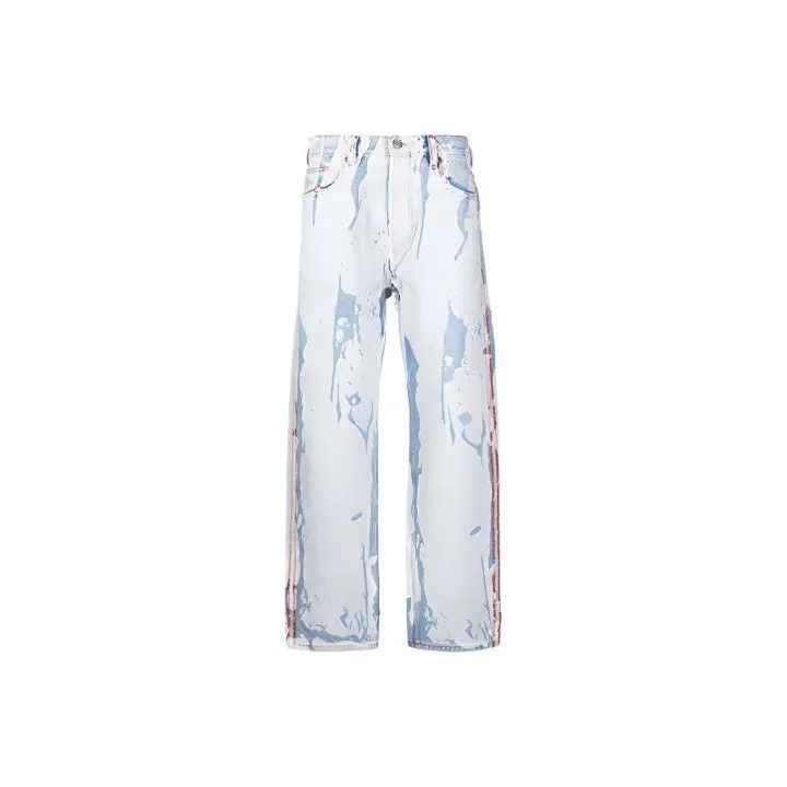 Diesel Diesel Peel-Off Effect Light Blue Denim Pants 0079 Size US 33 - 1 Thumbnail