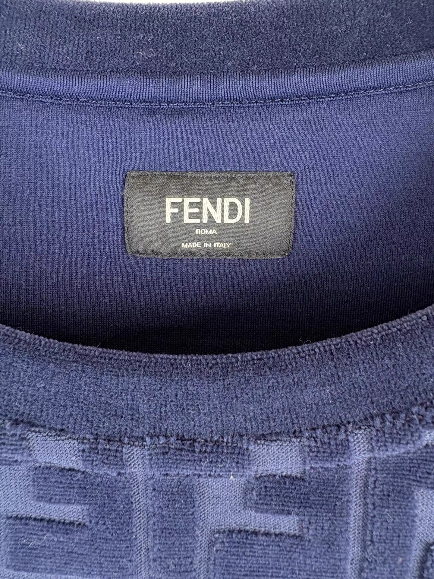 Fendi FENDI FF Flocked All-Over Logo Sweatshirt K1 Size US L / EU 52-54 / 3 - 4 Thumbnail