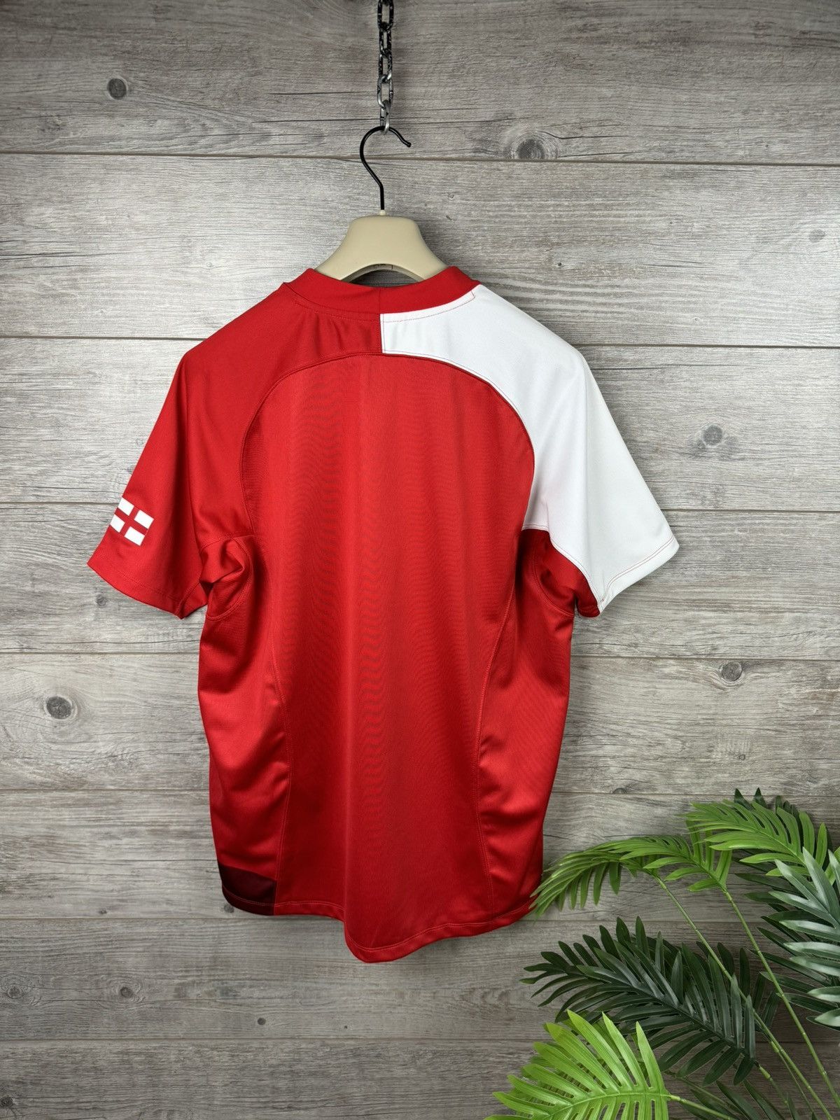 Nike NIKE ENGLAND 🏴󠁧󠁢󠁥󠁮󠁧󠁿 RUGBY 🏉 JERSEY Y2K DRILL STYLE SIZE L Size US L / EU 52-54 / 3 - 10 Thumbnail