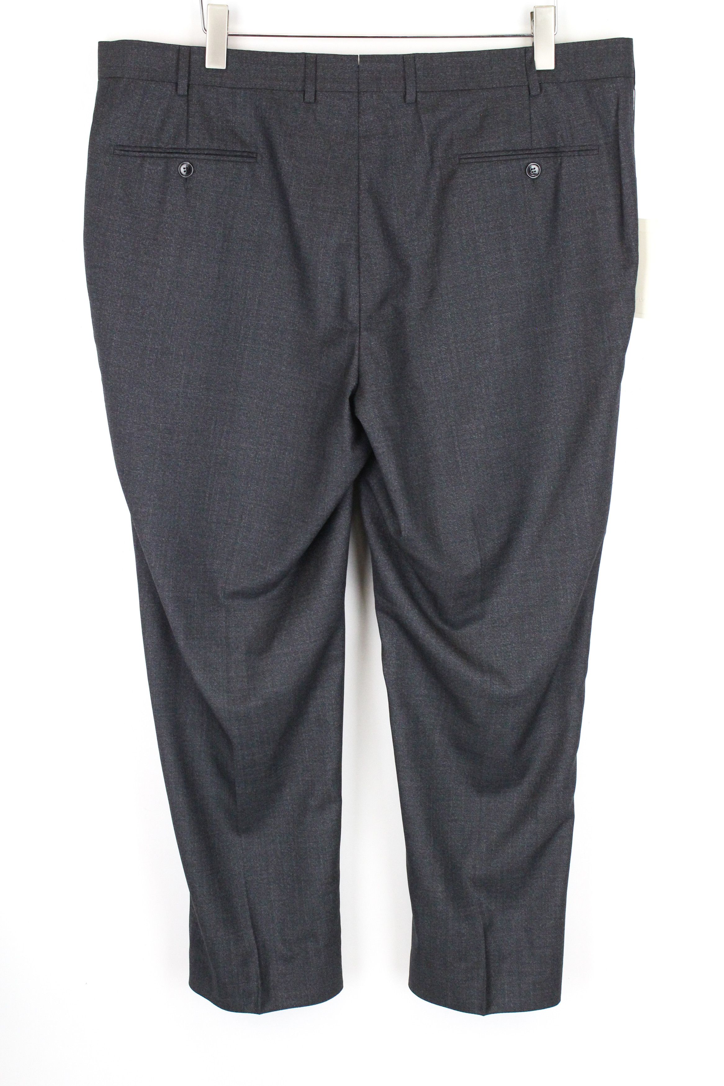 Suitsupply BRESCIA UK44S Dark Blue Wool Lined Pleated Trousers 61749 Size 44S - 2 Thumbnail