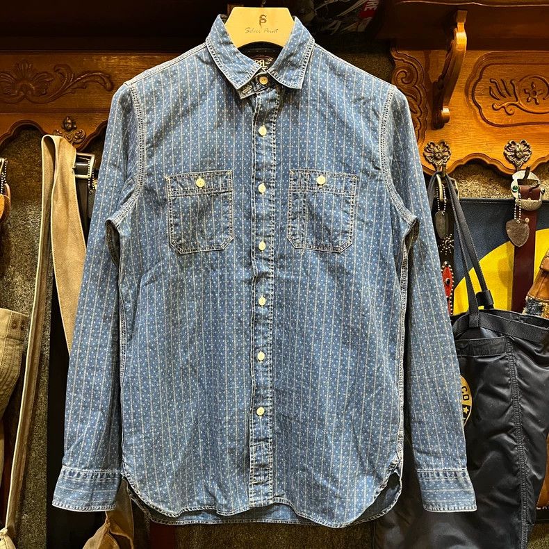 RRL Ralph Lauren RRL Double RL Denim Button-Up Shirt Size US S / EU 44-46 / 1 - 1 Thumbnail