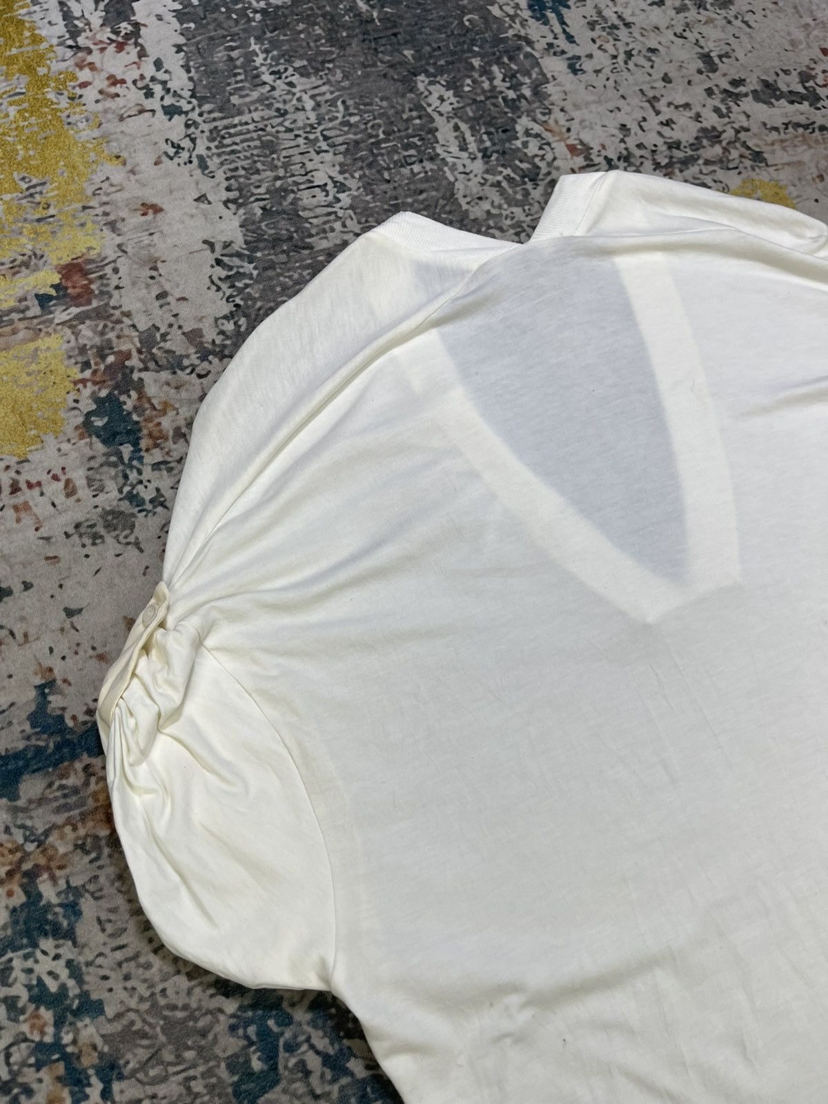 Brunello Cucinelli Brunello Cucinelli White Ruched Drawstring Mini Dress Size M / US 6-8 / IT 42-44 - 9 Thumbnail