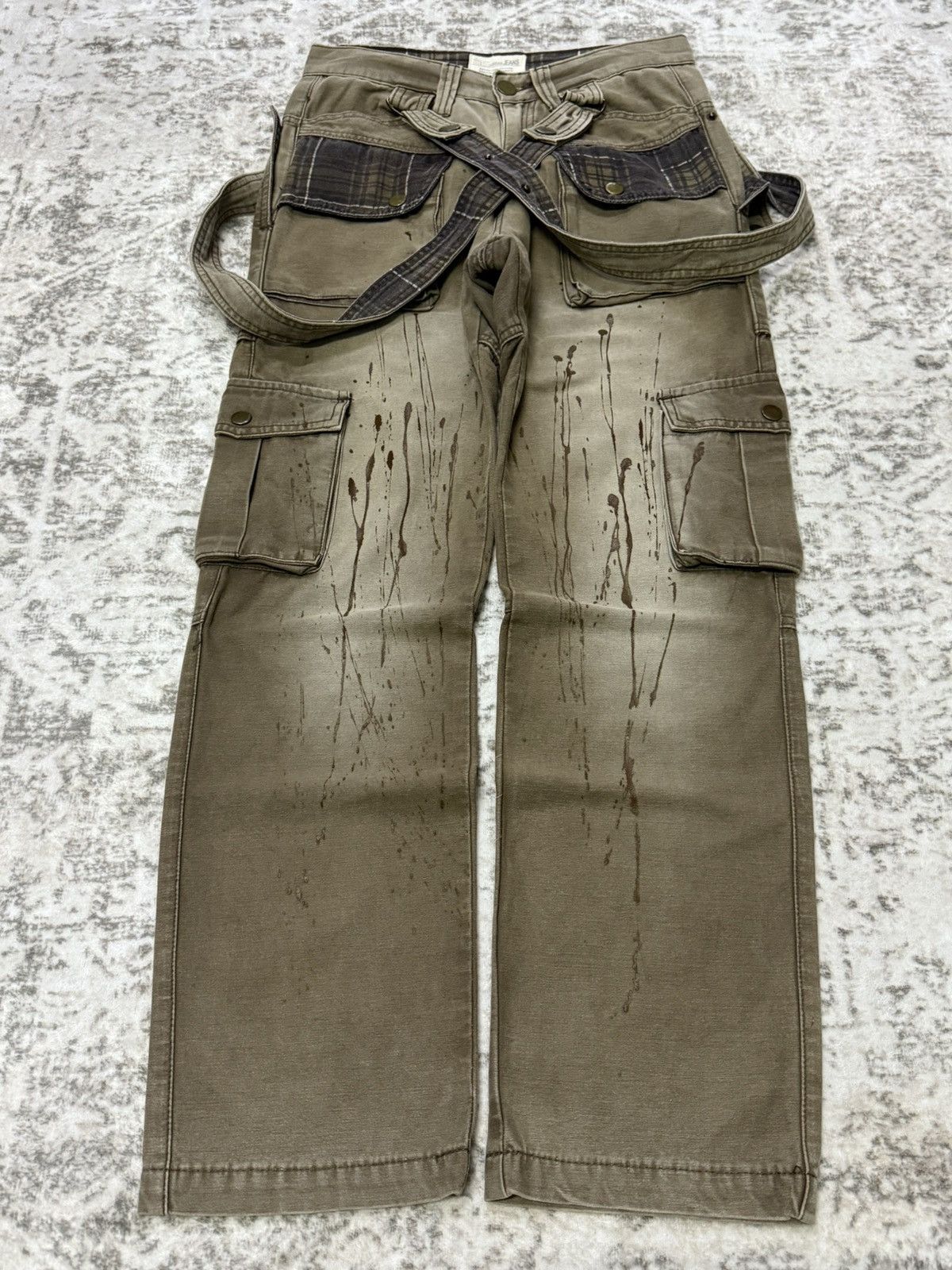 LGB ルグランブルー サルエル ベージュ size2archive y2k Le Grande Bleu (L.G.B.) Japanese Brand Bondage Double Waist
