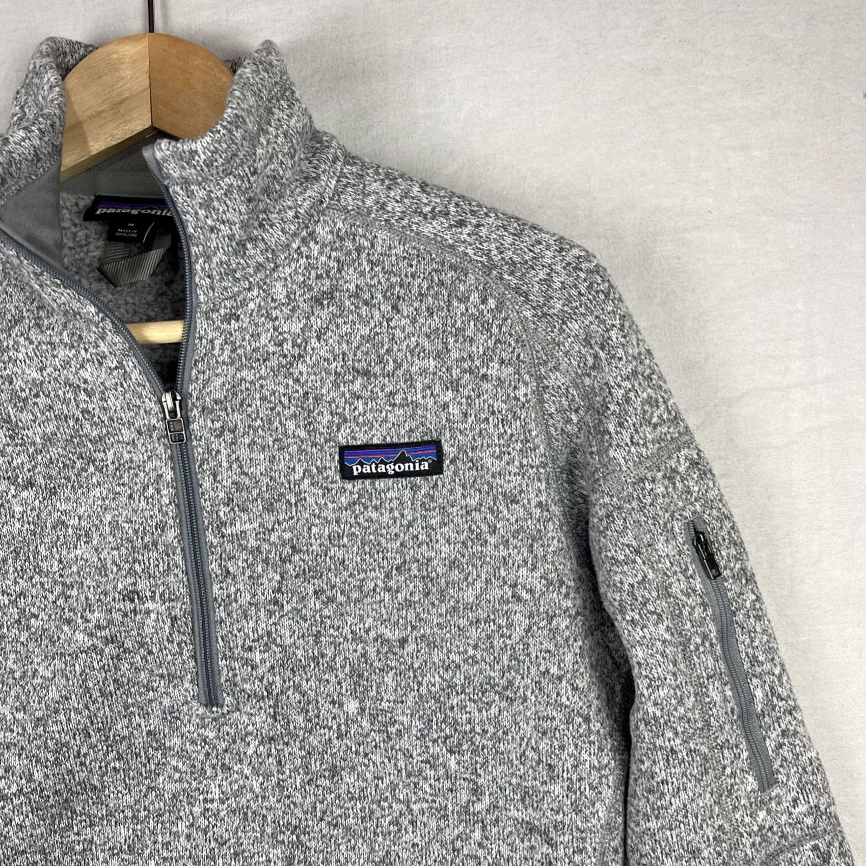Patagonia Patagonia Better Sweater Womens Medium Gray Pullover Zip Pocket Fleece 25617 Size M / US 6-8 / IT 42-44 - 3 Thumbnail