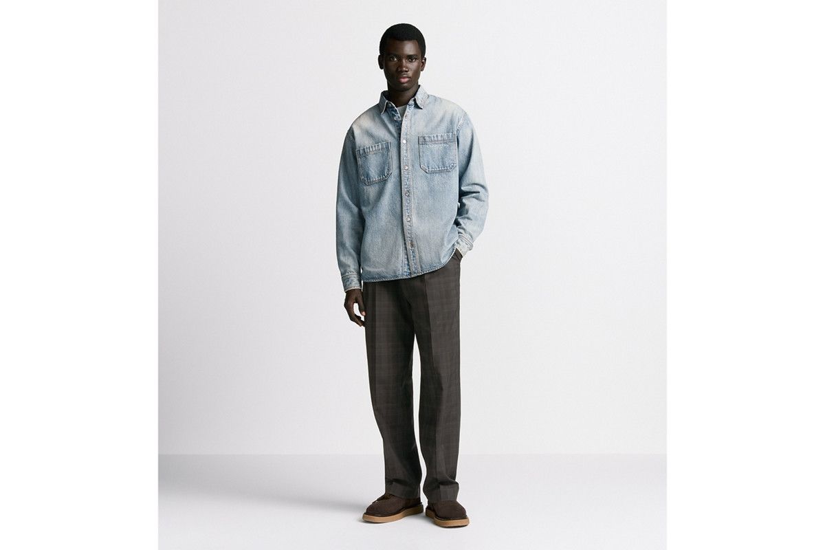 Dior o1bcso1str0326 Overshirt with Checkered Interior in Blue Size US L / EU 52-54 / 3 - 4 Thumbnail