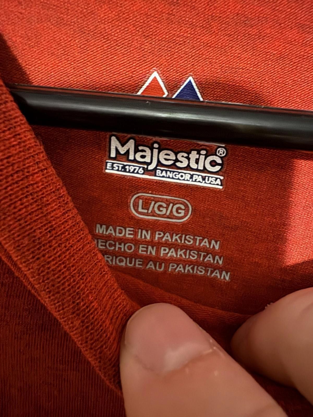 Majestic Philadelphia Phillies Majestic Tee Red Men's Size L Size ONE SIZE - 3 Thumbnail