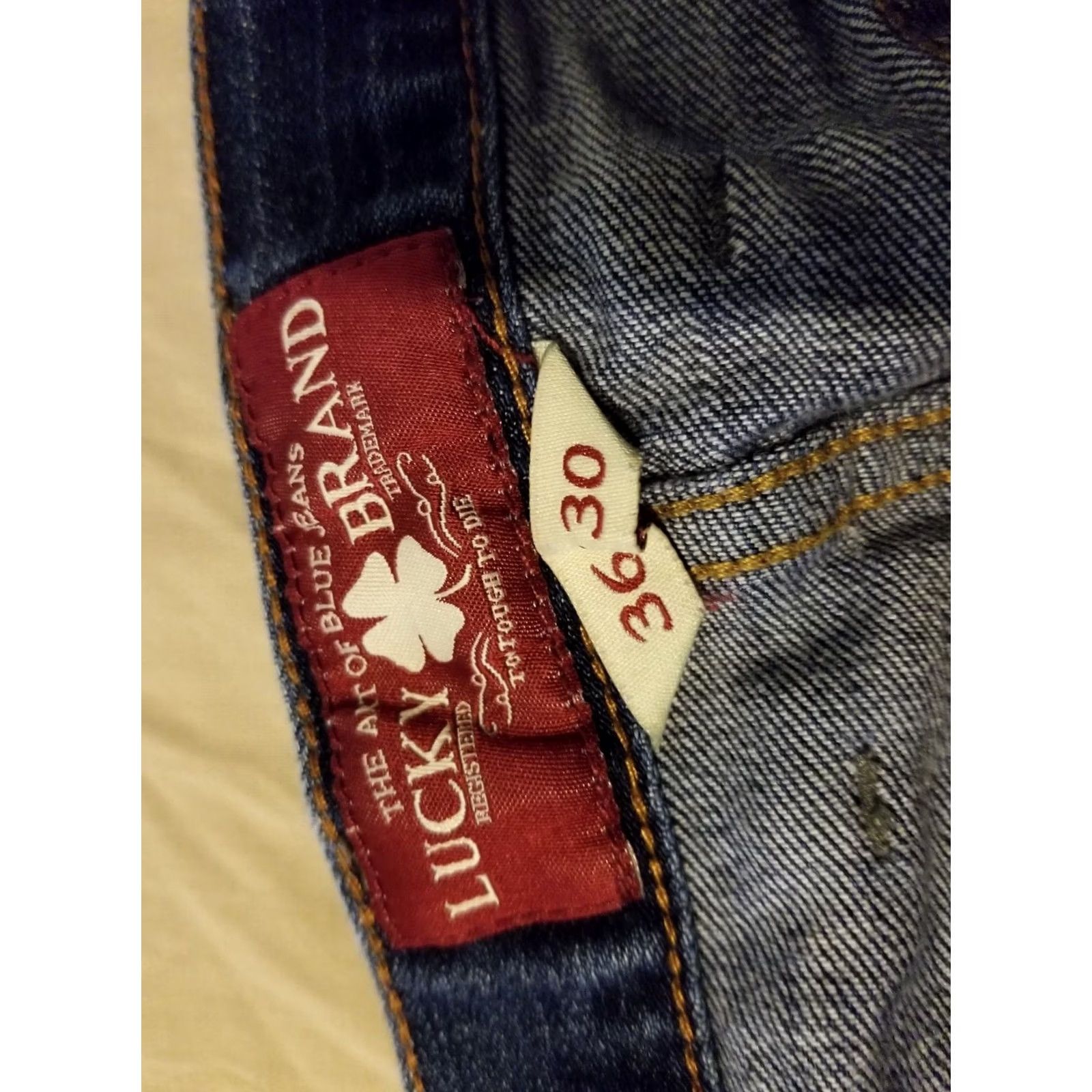 Lucky Brand Lucky Brand Pants Mens 36 Blue Jeans 36x30 Straight Relaxed Denim 34x28 Size US 36 / EU 52 - 7 Thumbnail