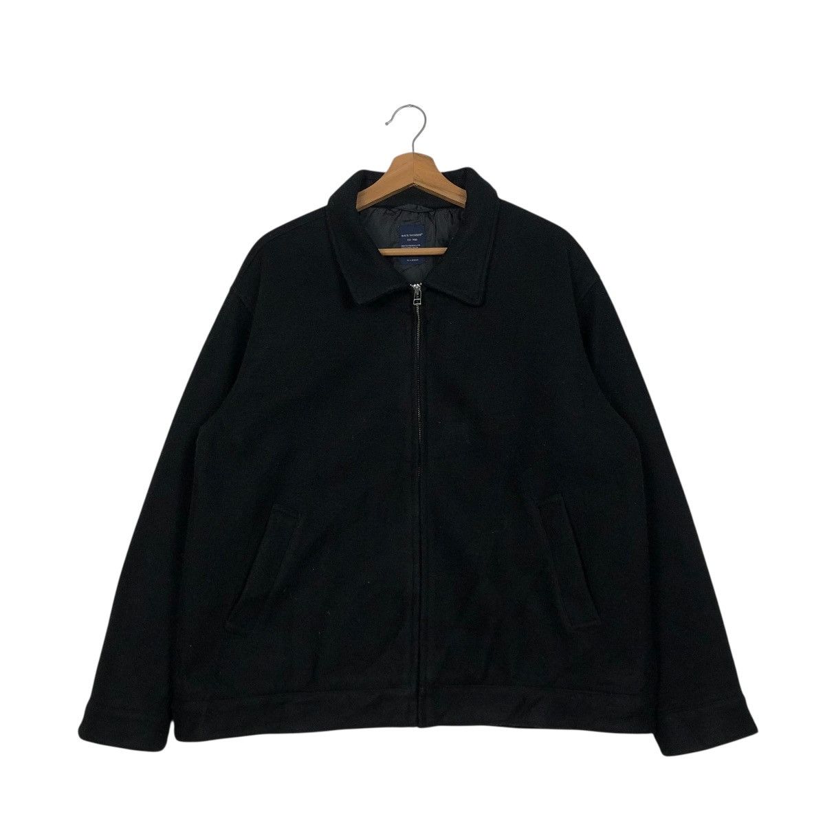 Japanese Brand 🔥VINTAGE WOOL BIKER JACKET BACK NUMBER ISSEY MIYAKE Size US XL / EU 56 / 4 - 3 Thumbnail