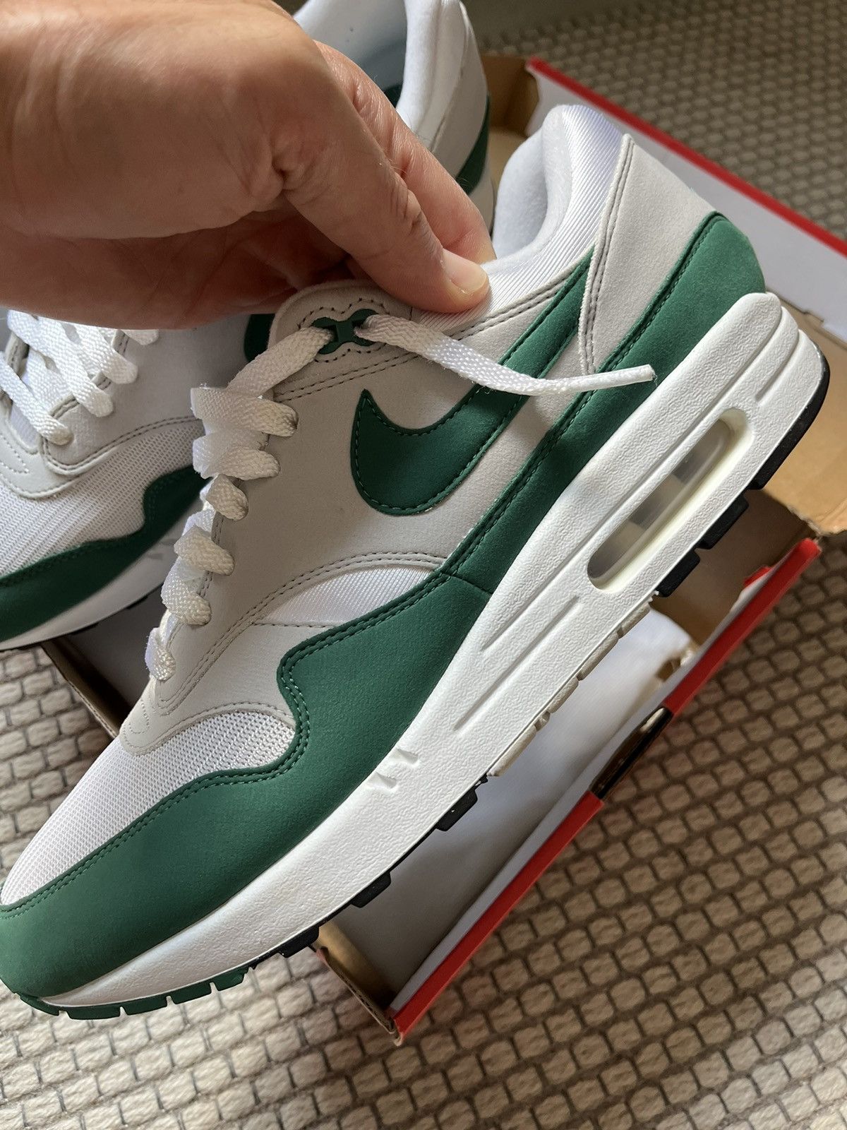 Nike Nike Air Max 1 anniversary green (2020) Size US 12 / EU 45 - 2 Thumbnail