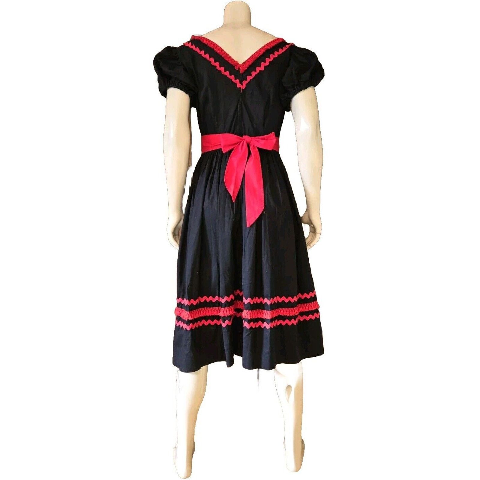 & Other Stories Antique Square Dancing Rockabilly Flare Spanish Style Dress Size S / US 4 / IT 40 - 1 Thumbnail
