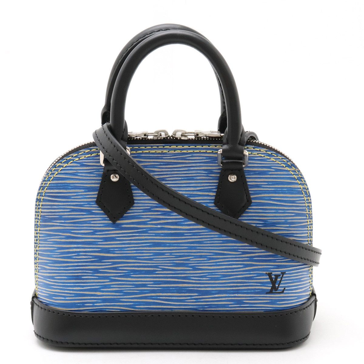 Louis Vuitton Louis Vuitton Epi Denim Nano Alma Handbag M41578 Leather Handbag M41578 in Pristine Condition
