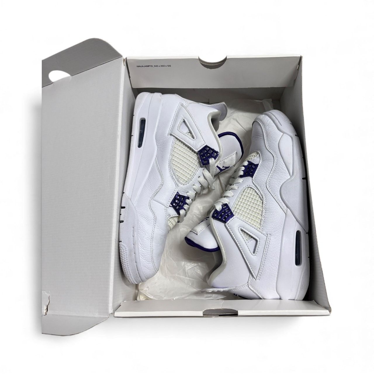 Jordan Brand Size 9.5 - Air Jordan 4 Retro 'Purple Metallic' 2020 Size US 9.5 / EU 42-43 - 1 Thumbnail