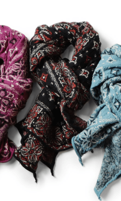 Kapital Shrinkable Wool Colorful BIG Mama Bandana Scarf Size ONE SIZE - 2 Thumbnail