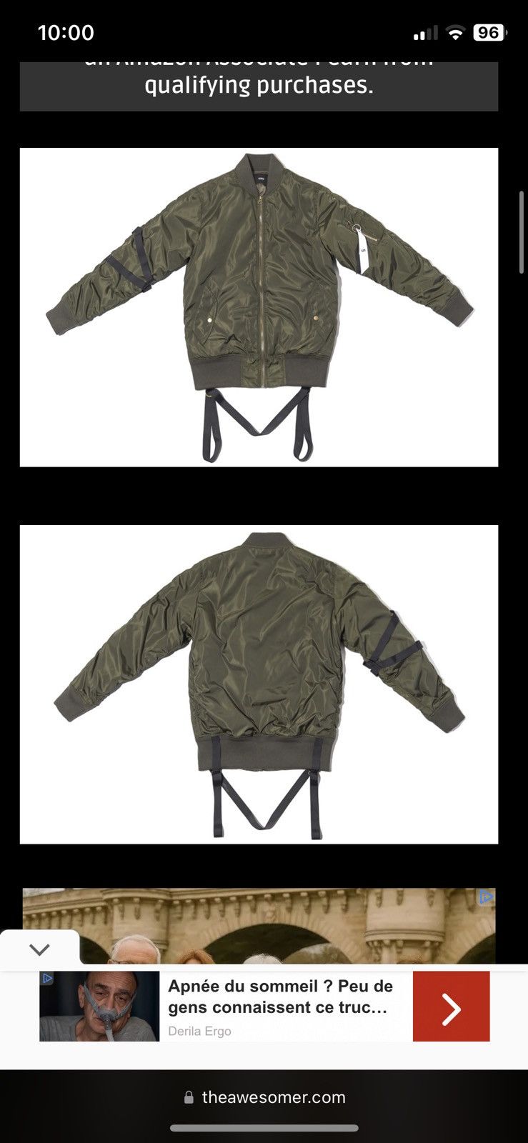 Stampd Stampd Strapped Bomber Khaki Jacket Size M Size US M / EU 48-50 / 2 - 6 Thumbnail