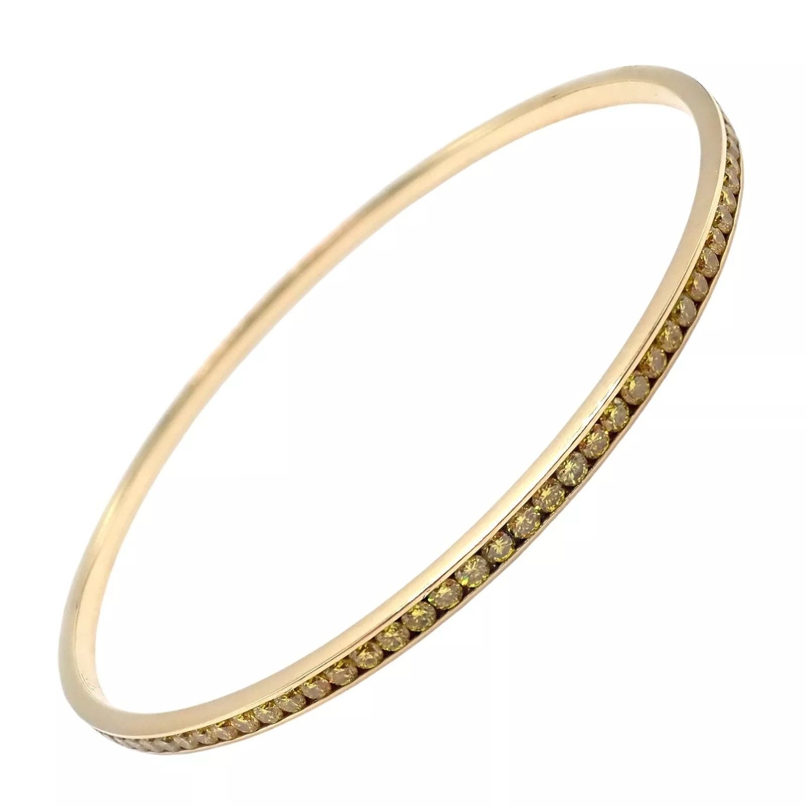 Jacob & Co. Jacob & Co 18k Full 3.5ctw Diamond Bangle Bracelet Size ONE SIZE - 13 Thumbnail