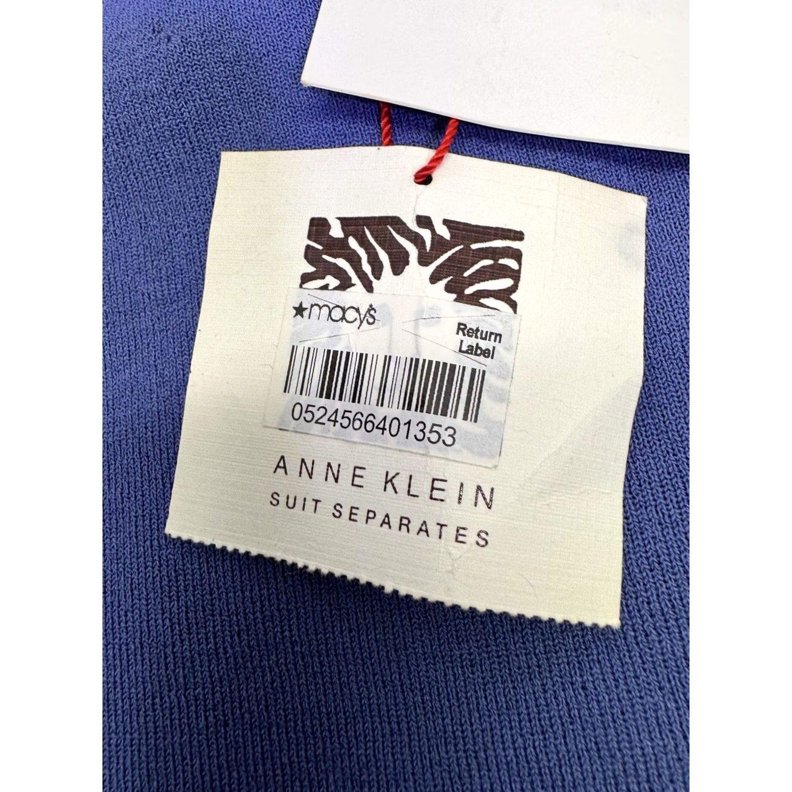 Anne Klein Anne Klein Top Womens S Blue Suit Separates Double Neck Sleeveless Eclipse New Size S / US 4 / IT 40 - 3 Thumbnail