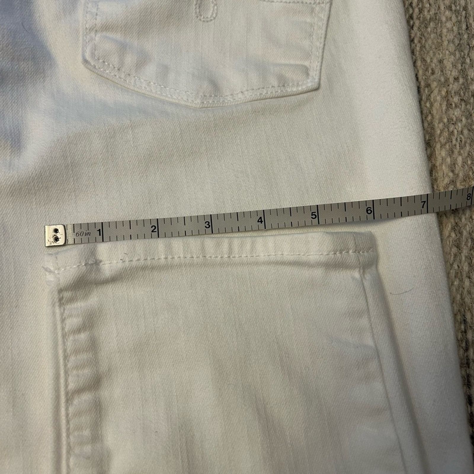 Lucky Brand Lucky Jeans Women’s 2/26 White Lolita Skinny Mid Rise Denim Size 26" / US 2 / IT 38 - 9 Thumbnail